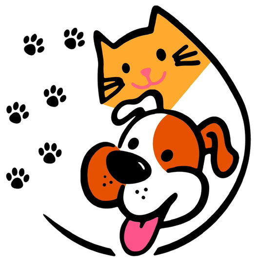 Símbolo do gato e cachorro da Latidos & Miados